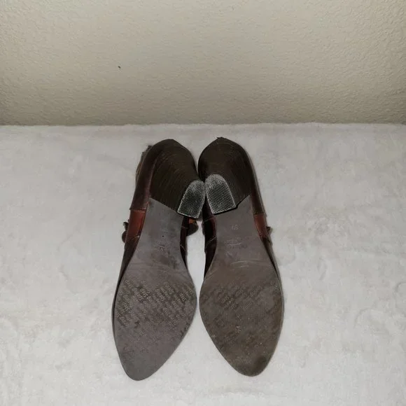 L' Artiste by Spring Step Womens Shoes Brown 39 Autumn Zip High Heel Pumps - Picture 7 of 9